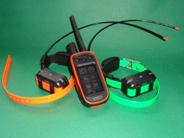 GPS dla 2 psów Garmin Alpha 100 z obrożą TT15 Mini (śledzenie + sygnalizacja świetlna + wibracja, dźwięk, stymulacja)