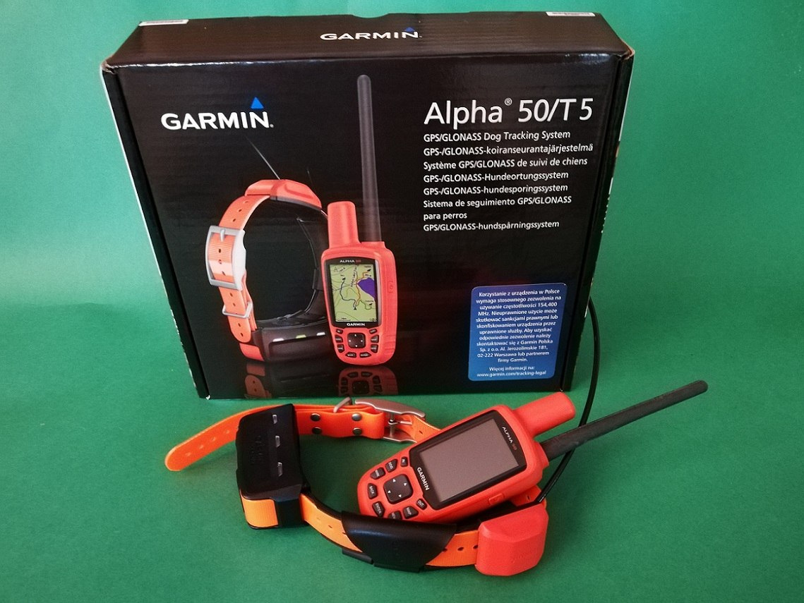GPSA DLA PSA Garmin Alpha 50 z obrożą T5 do śledzenia psów myśliwskich GPSA DLA PSA Garmin Alpha 50 z obrożą T5 do śledzenia psów myśliwskich