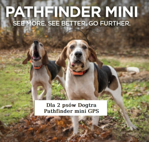 Dla 2 psów Dogtra Pathfinder mini GPS dla psa zasięg do 5 km Dla 2 psów Dogtra Pathfinder mini GPS dla psa zasięg do 5 km