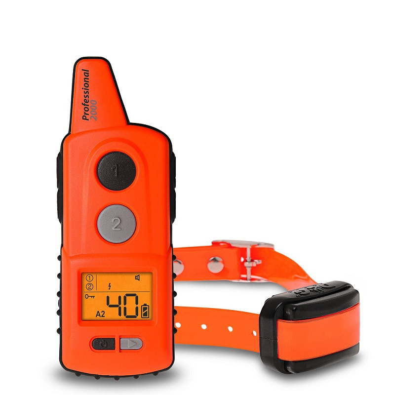 Elektroniczna obroża treningowa DOGTRACE d-control professional 2000 mini - pomarańczowa