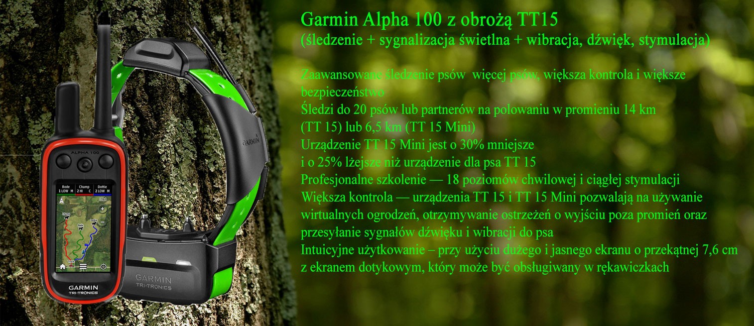 GARMIN ALPHA 100 DLA MYŚLIWYCH